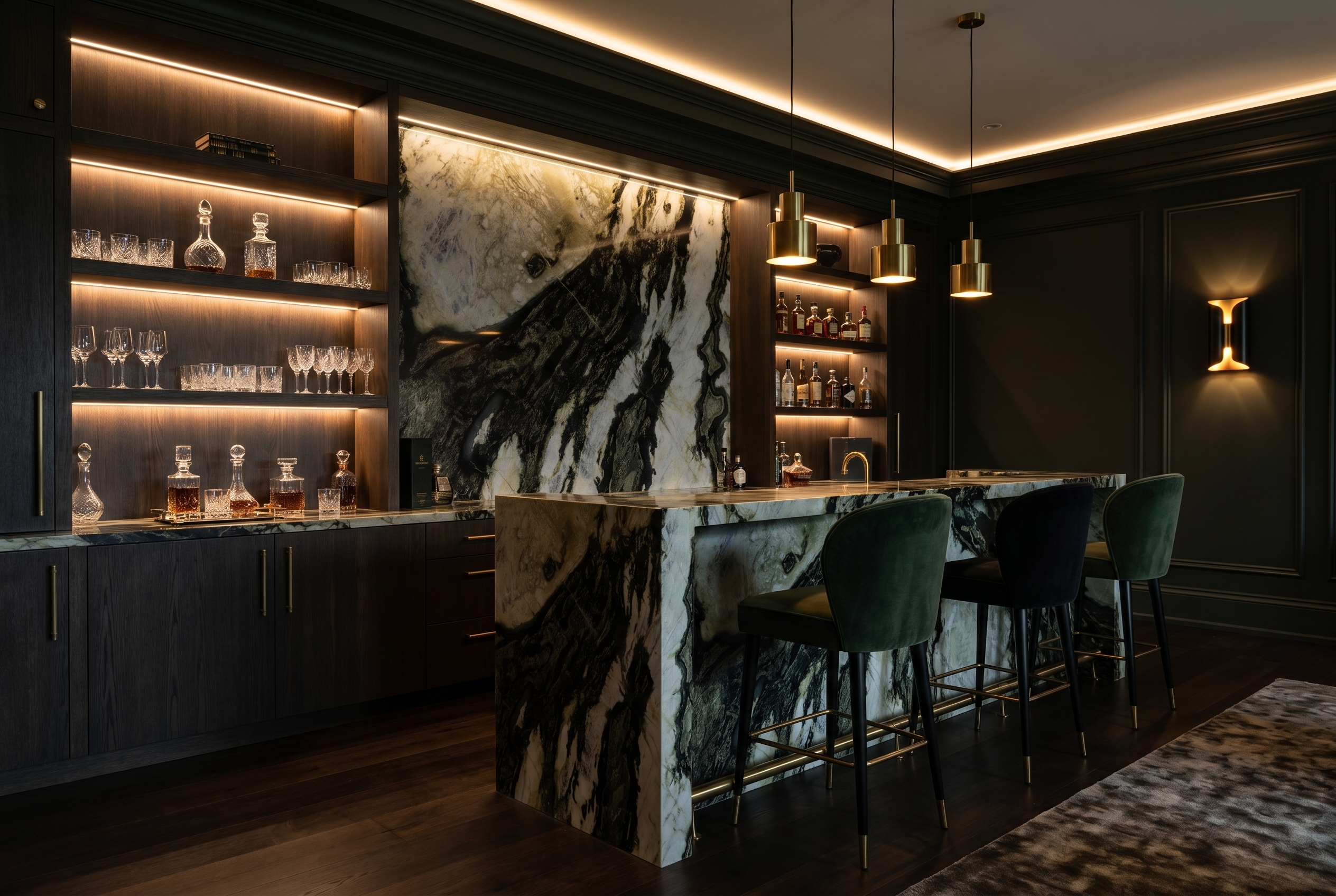 Luxury Residence, Marbella | Material: Arabescato Corchia | Master Bathroom Suite